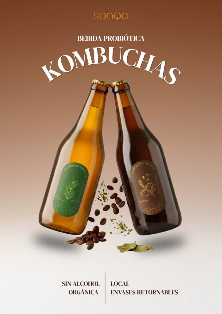 Kombucha Yerba Mate Agro. "Sonqo" x 500ml