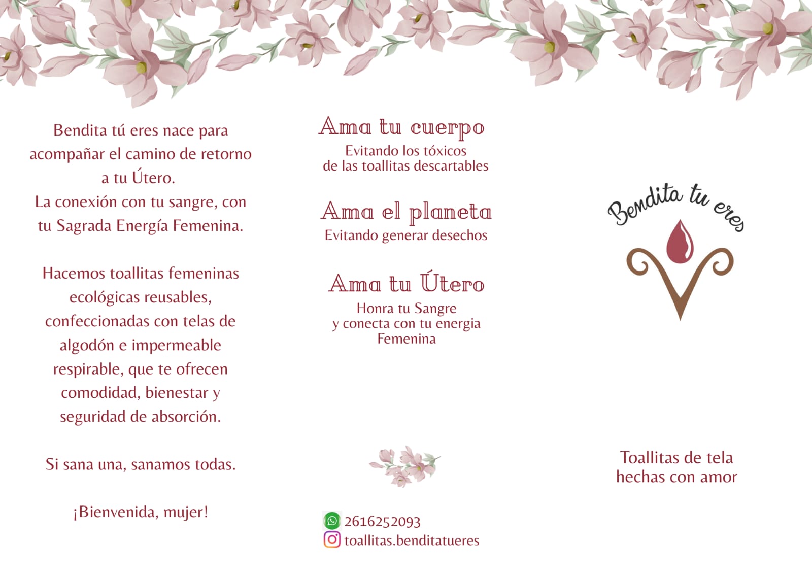 "Bendita tu eres" toallitas femeninas - Imagen 2