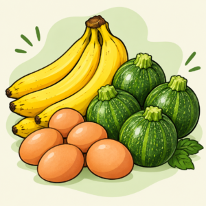 COMBO ORGANICO Banana-Zapallito-Huevos